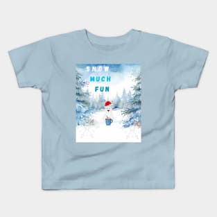 Snow Much Fun Kids T-Shirt